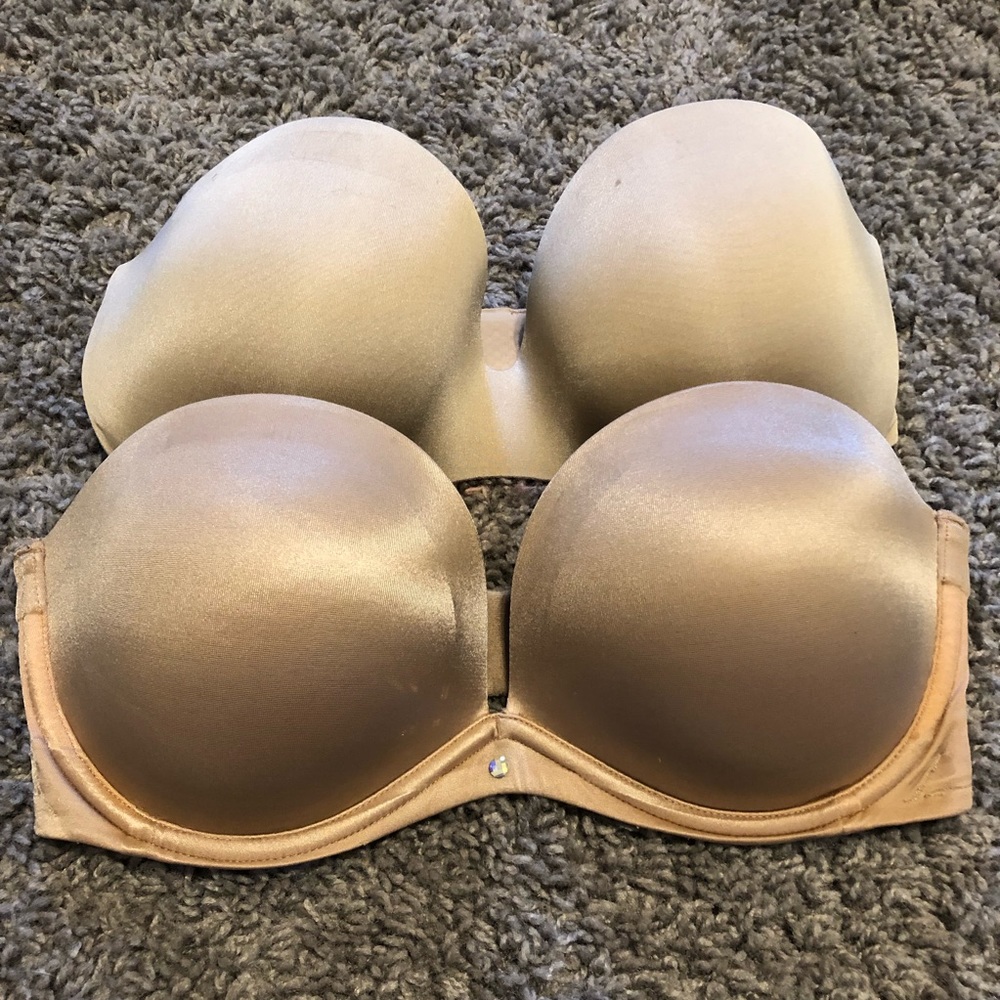 Set of 2 Strapless Bras